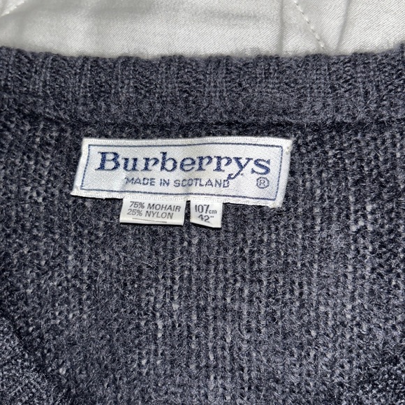Vintage Burberrys Button Up Sweater - Picture 6 of 16